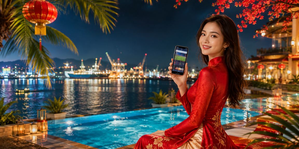 Khán giả xem bóng đá trực tiếp tại Hải Phòng trong trang phục áo dài