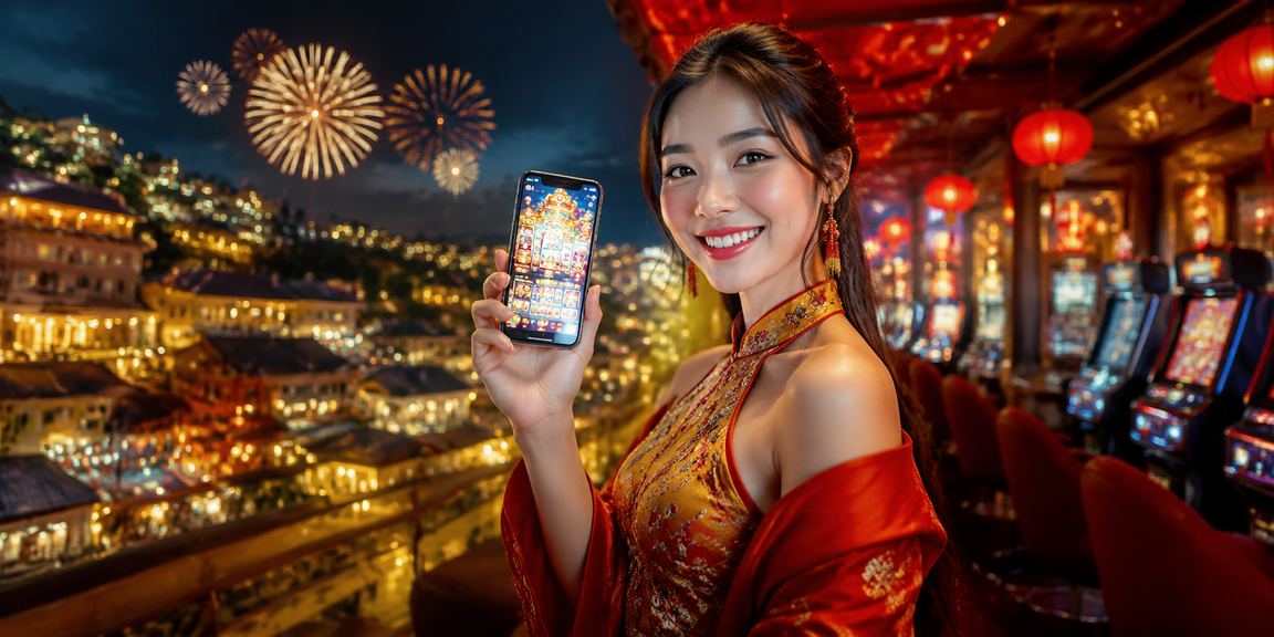 Người chơi sử dụng điện thoại trải nghiệm casino di động tại lễ hội Sapa